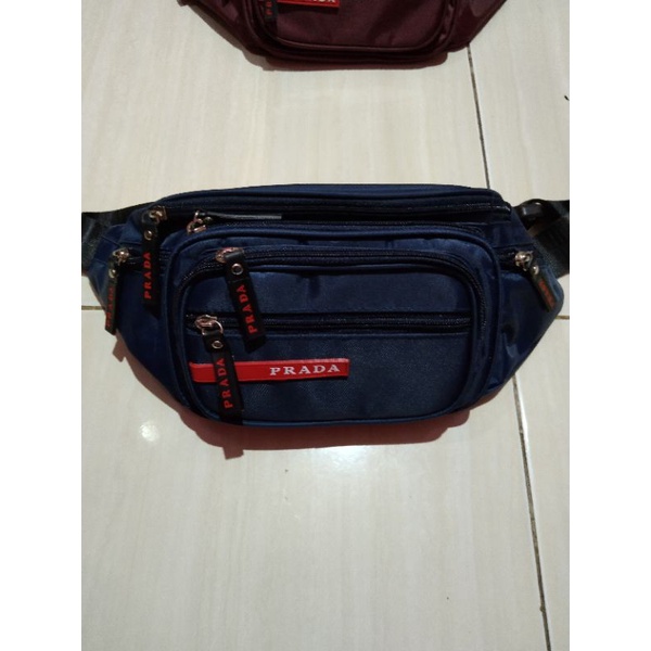 TAS SELEMPANG PRIA WANITA 7 RUANG WAISTBAG FASHION TERBARU