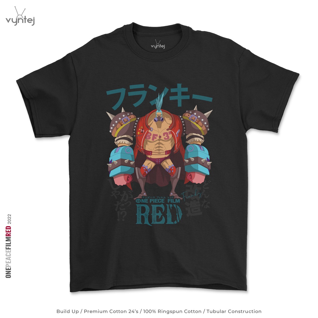 Kaos ONE PIECE FILM RED Franky - Anime T Shirt | Baju Movie Manga - 013F