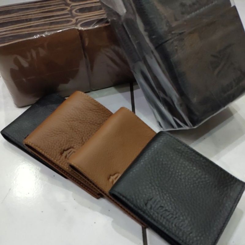 [Paket Usaha] Dompet Kulit Pria Alexa Garut Asli 1 Lusin (12pcs)