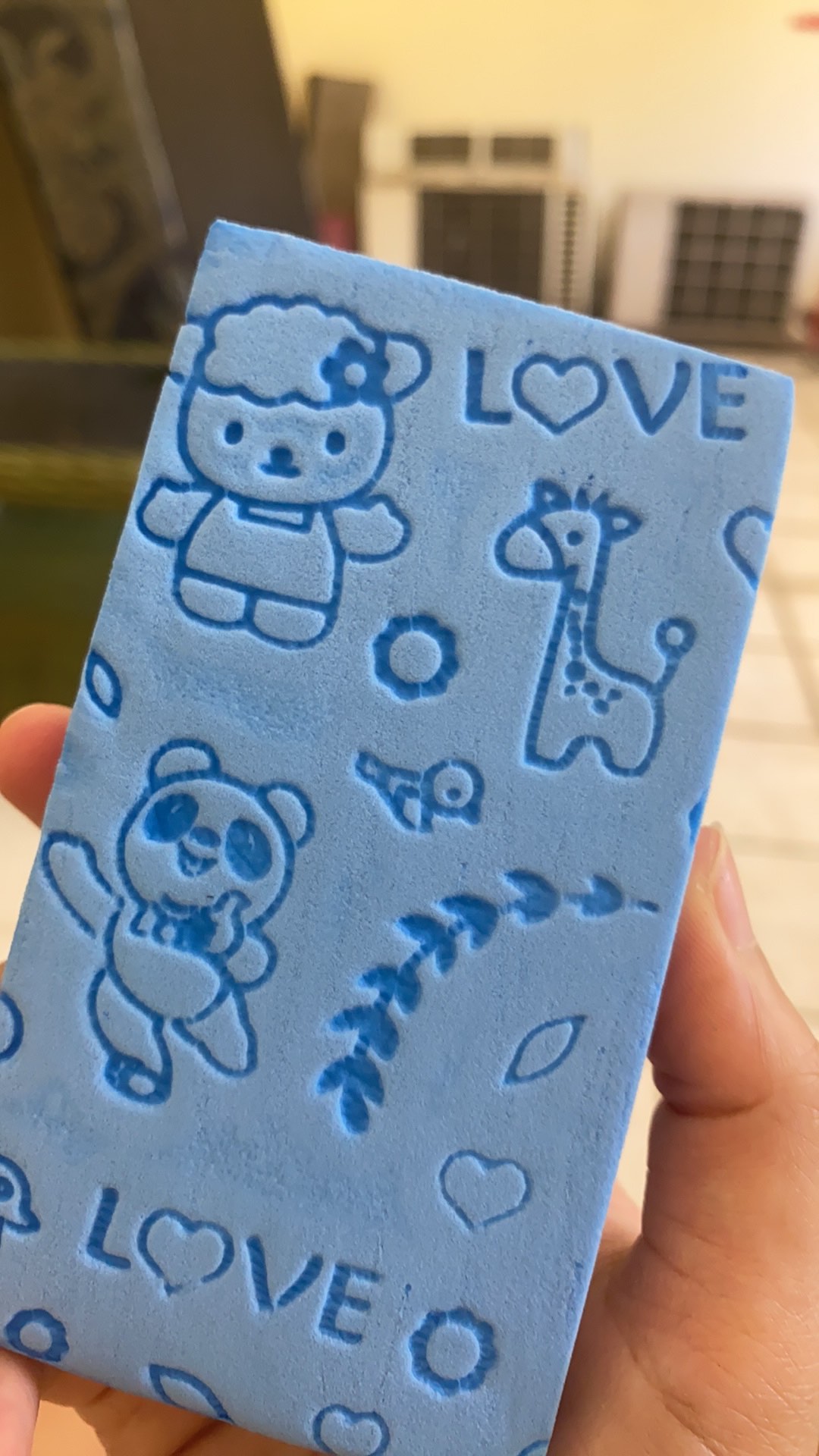 Spons Bath Spon Mandi Pengangkat Daki Pororo