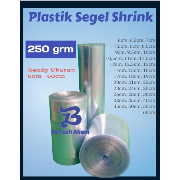 Plastik Segel Plastik Shrink Pvc 250grm 6cm - 60cm