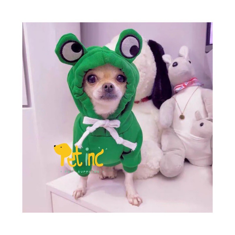 Frog hoodie top