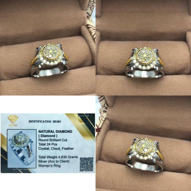 Cincin perak berlian