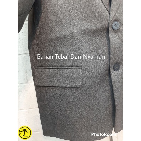 JAS FORMAL REGULER SEMI WOLL TEBAL | Jas Nikah / Wisuda / Seragam / Hadiah Orang Tua / Pesantren / Acara Keagamaan / Acara Resmi / Kondangan / Guru / Cendramata Hadiah / Blazer / Tuxedo / Jas Abu / Jas Biru / Jas Hitam / Jas Biru Navi by~ Black Pino