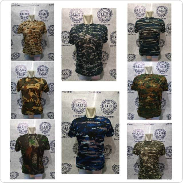Kaos oblong army - Baju loreng army - Kaos army tactical - kaos