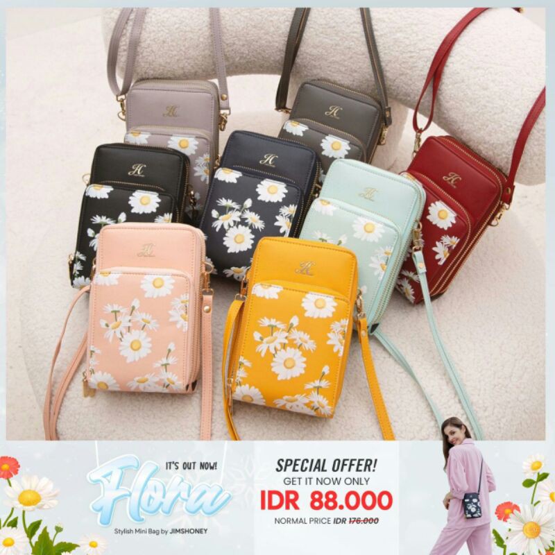 FLORA MINI BAG JIMS HONEY TAS SELEMPANG WANITA