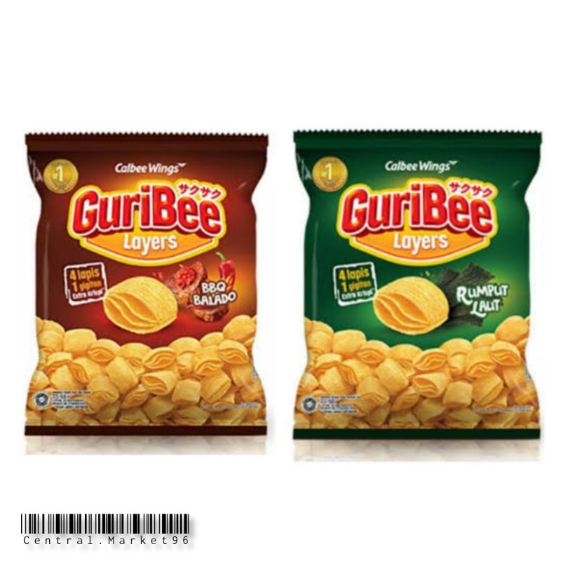 Guribee Layers Balado / Guribee rumput laut / Snack / Cemilan Instan