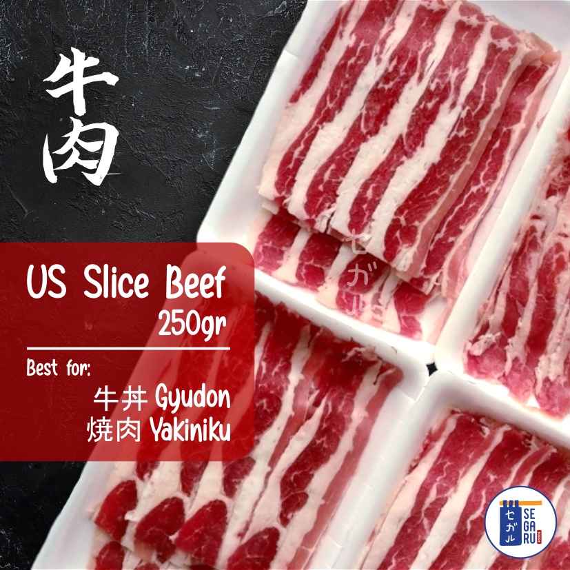 US Beef Slice - Daging Sapi Slice Yoshinoya Yakiniku Shabu 250gr