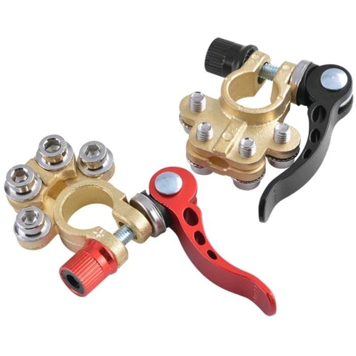 Kepala Aki Klem Aki Terminal Accu Mobil Bahan KUNINGAN