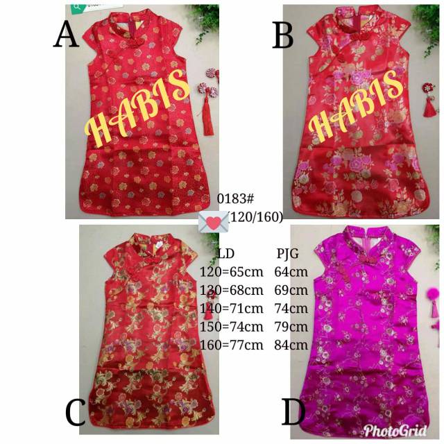 dress cheongsam qipao cheongsam anak