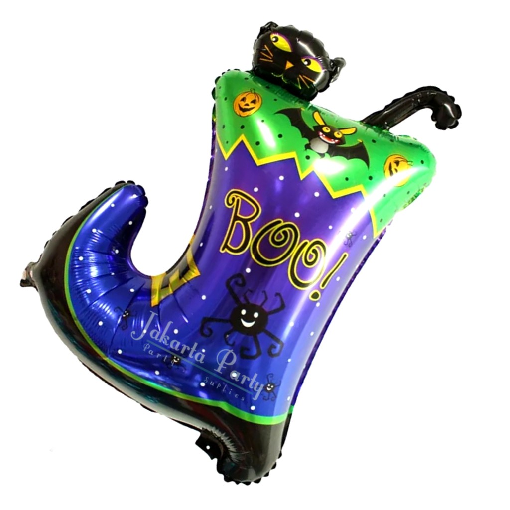 Balon Foil Boot Halloween / Balon Karakter Halloween / Balon Halloween