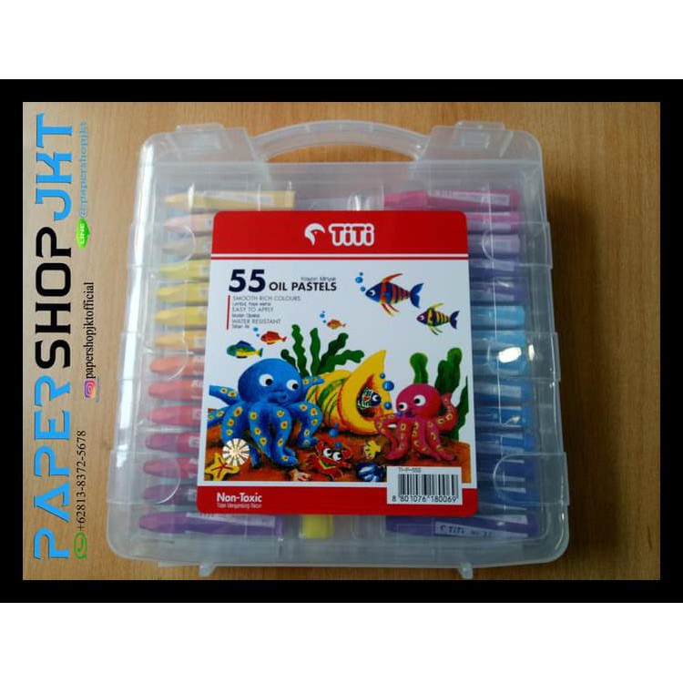 

BAYAR DITEMPAT GROSIR!!! TITI KRAYON MINYAK 55 WARNA / CRAYON 55 COLORS OIL PASTELS KODE 336