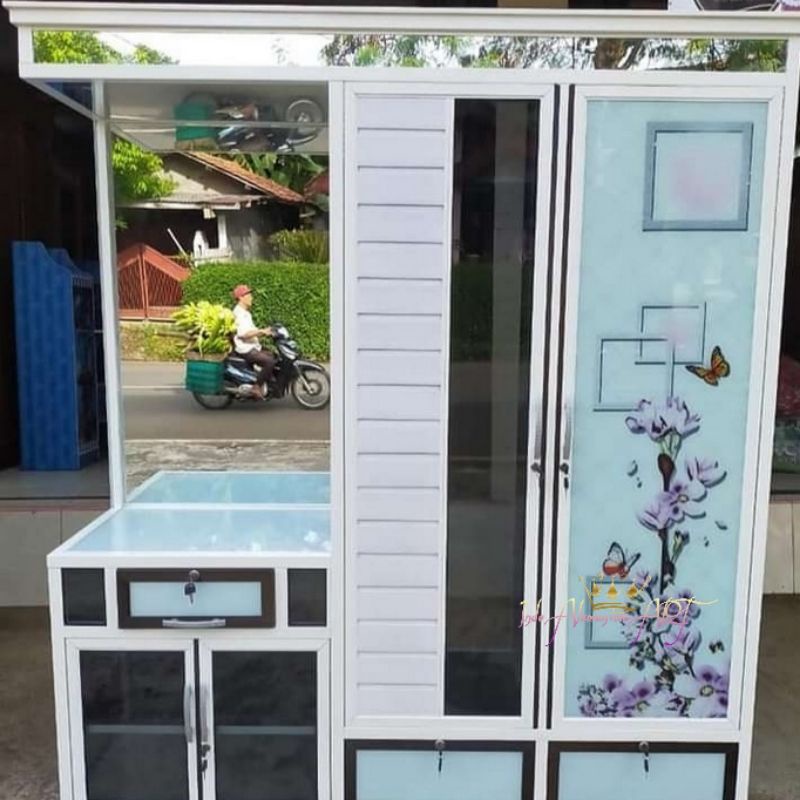 Lemari Pakaian & Meja Rias Lemari Pintu 2 Alumunium