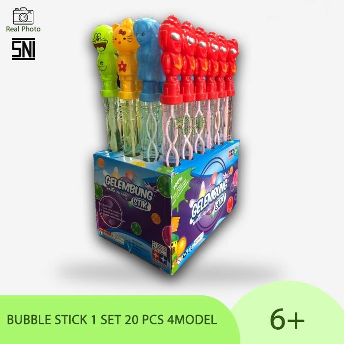 JG - MAINAN BUBBLE / BUBBLE SABUN STICK / GELEMBUNG TIUP BALON 4 KARAKTER KUALITAS SUPER