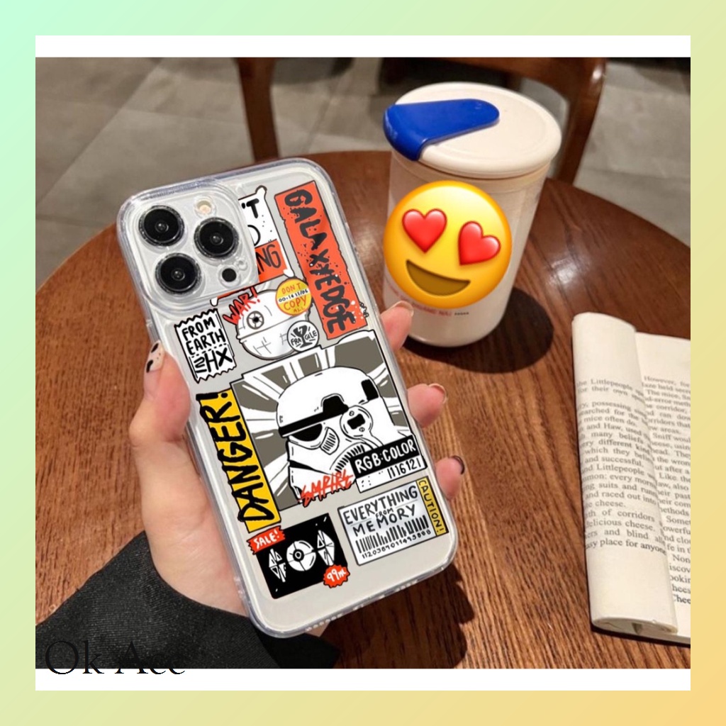 Casing Star wars GG01 for Oppo A1k A11k A12 A15 A15s A16 A17 A3s A33 A36 A96 A37 Neo 9 A5s A5 A52 A53 A54 A57 A7 A72 A74 A76 A77 A9 A92 A95 Reno 4 4F 5 5F 6 7 7Z 8 8Z Realme U1 U2 2 Pro C1 C2 C11 C21 C21y C30 C31 C33 C35 5 5s 5i C3 Narzo 50a 50i