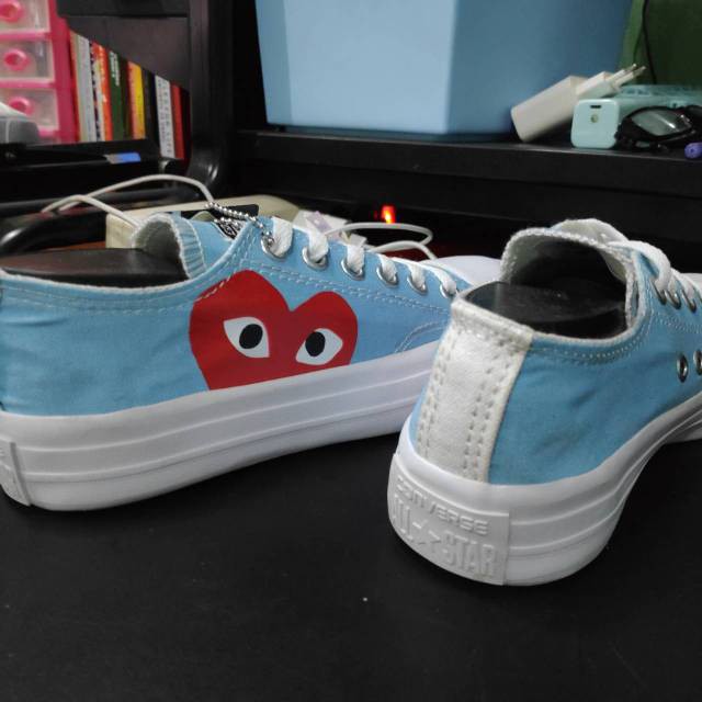 Jual Dc Dz Grade Original Sepatu Converse Allstar Heart Comme Des Garcons Cdg Play Putih