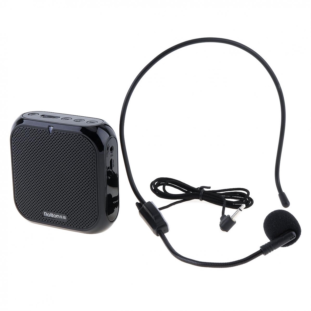 guru  tour guide pidato Speaker pinggang / Speaker Megaphone waistband dengan Kabel Audio mic headset