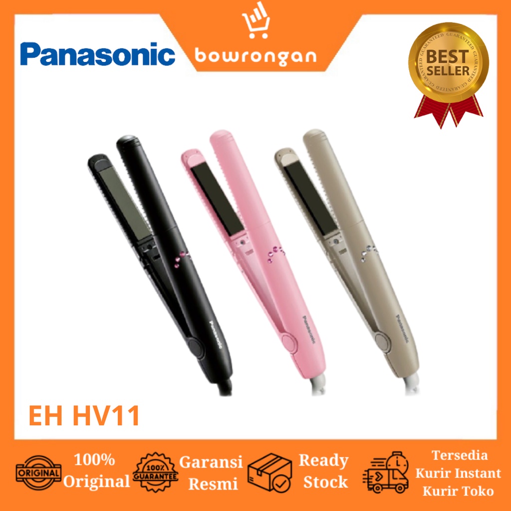 PANASONIC Catokan Rambut Keratin Coconut Oil Straightener EH-HV11 HV11