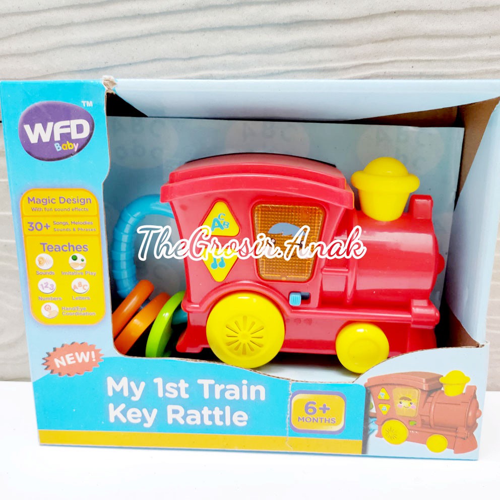 My 1st Train Key Rattle Mainan Bayi Kereta Api Musik Rattles