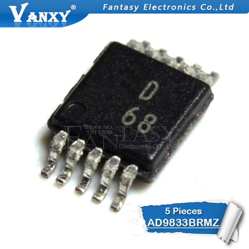 (Ready Stock) 1PCS AD9833BRMZ MSOP10 AD9833BRM MSOP AD9833 SOP D68 SMD Baru Dan original