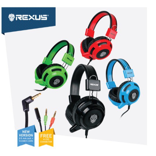 Rexus Headset Gaming Vonix F26 - Black OneJack