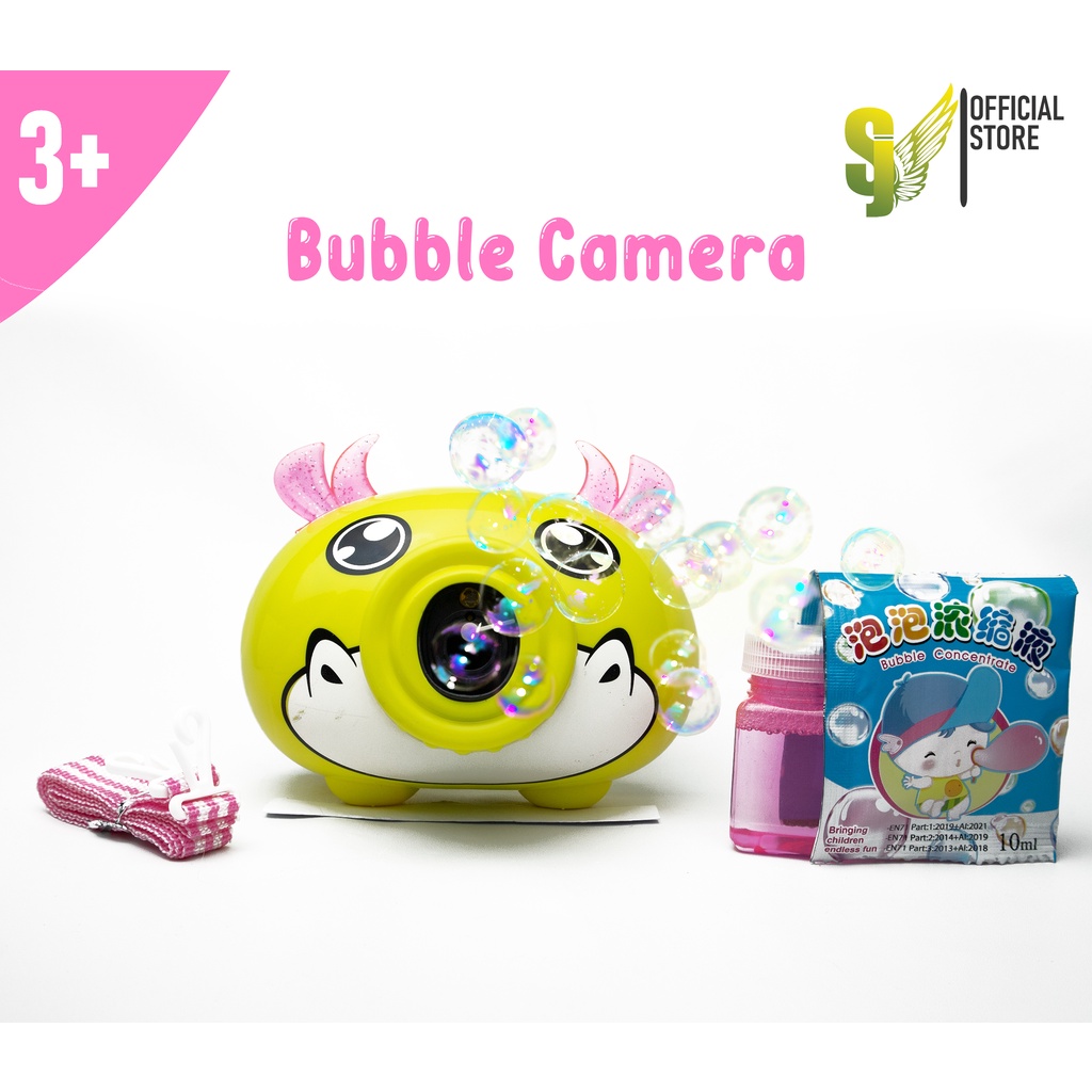 Minan Anak Bubble Camera/Mainan Anak Bubble Machine Beautiful Music-Rusa
