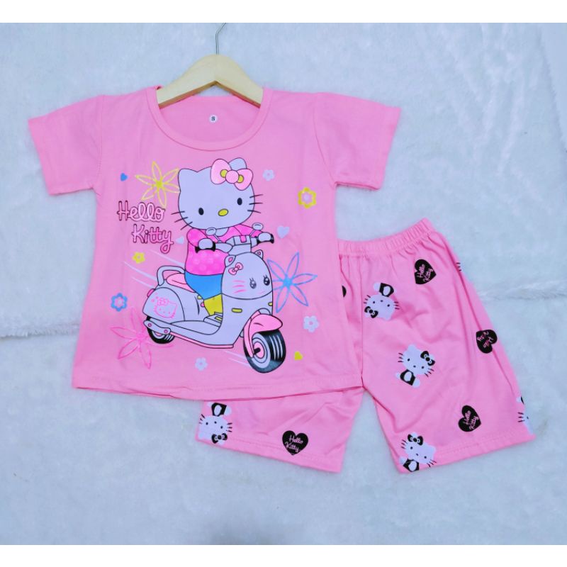 Setelan Anak Perempuan Hello Kitty 2-9 Tahun-4