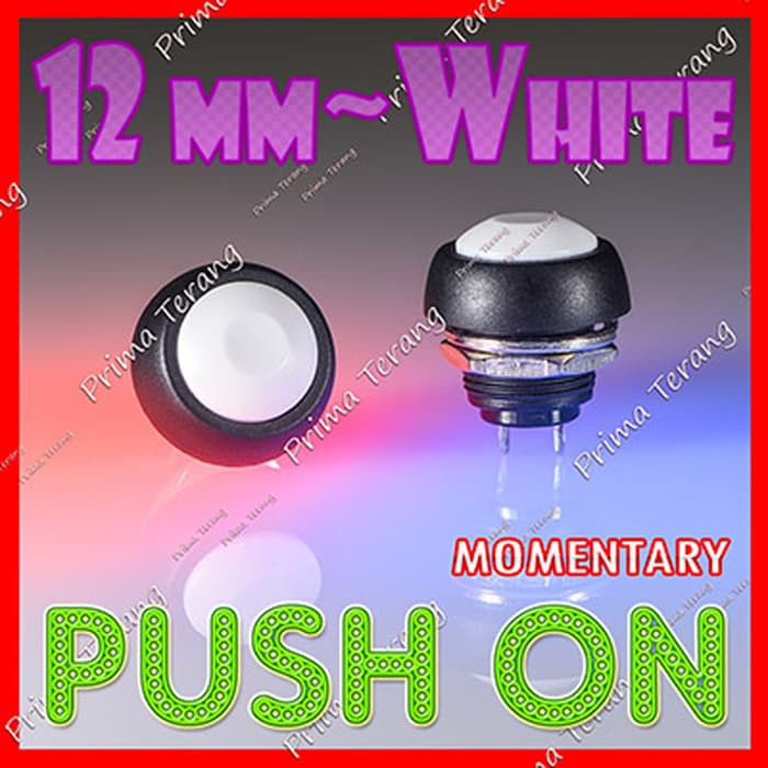 Saklar Broco - Saklar - Perlengkapan Listrik Waterproof Push On Momentary Switch Round Head Saklar