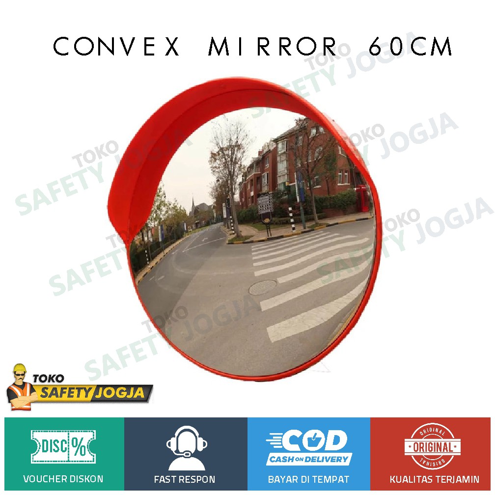 CERMIN Cembung Tikungan Safety Convex Mirror 60 CM