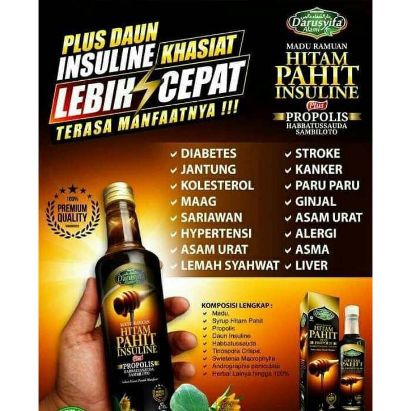 

Madu hitam insulin