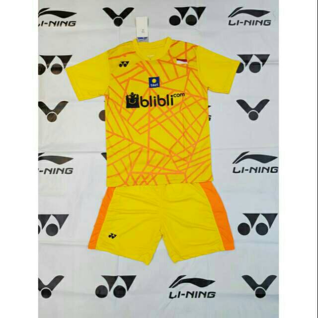 Baju setelan Badminton anak Yonex Y.137 Kuning