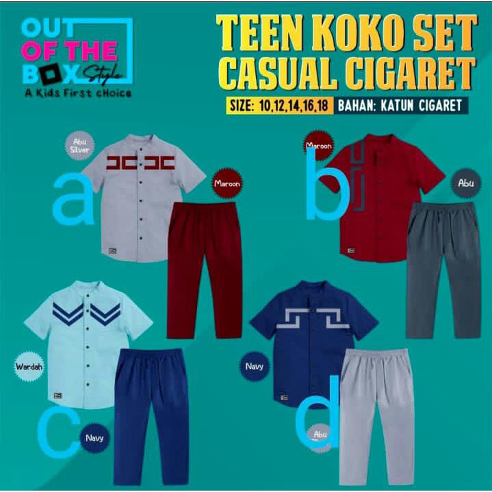Teen Koko Set Casual Cigaret