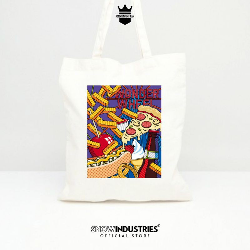 Tote Bag Wanita Pria Baby Kanvas Fashion Pop Art