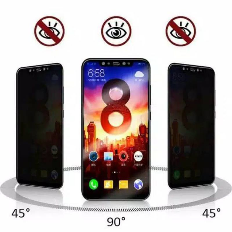 Tempered Glass Spy Oppo A37 A37f A15 A16 A16k A16s A16e A15s Oppo Neo 9 Tg Anti Spy Full Layar