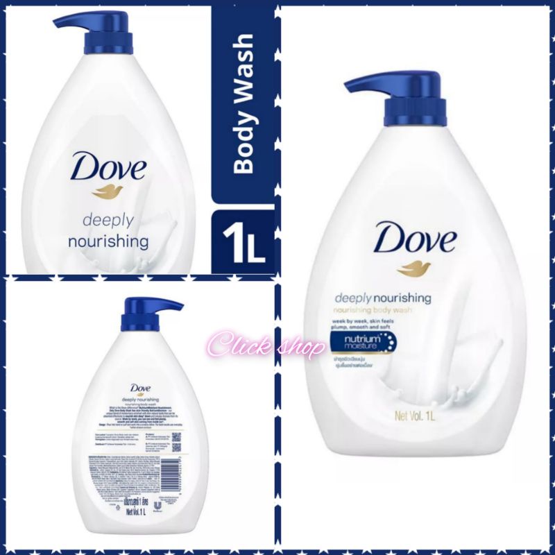 Jual DOVE Body Wash Deeply Nourishing Pump 1L | Shopee Indonesia