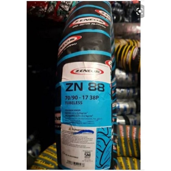 Ban luar zeneos tubeless 70/90-17 zn88