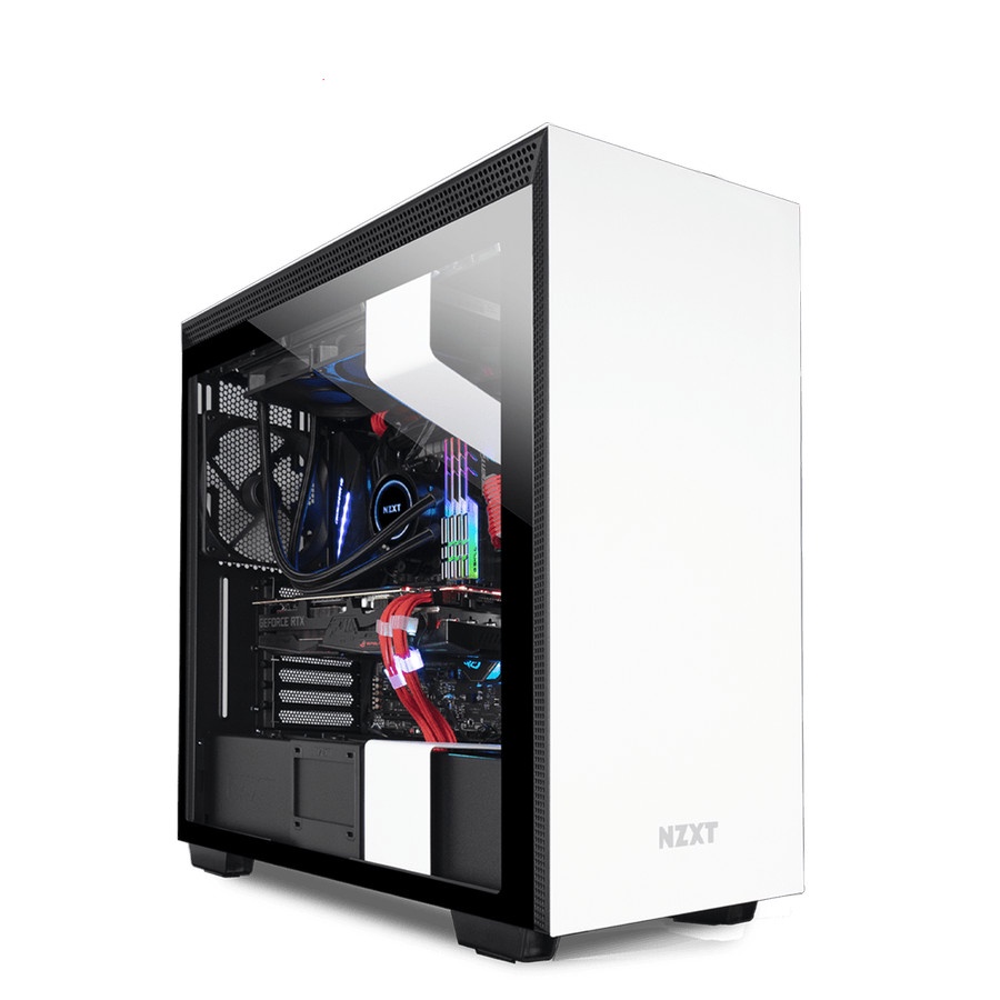 NZXT H710 White Matte Mid Tower ATX Case Casing PC Type C CA-H710B-W1