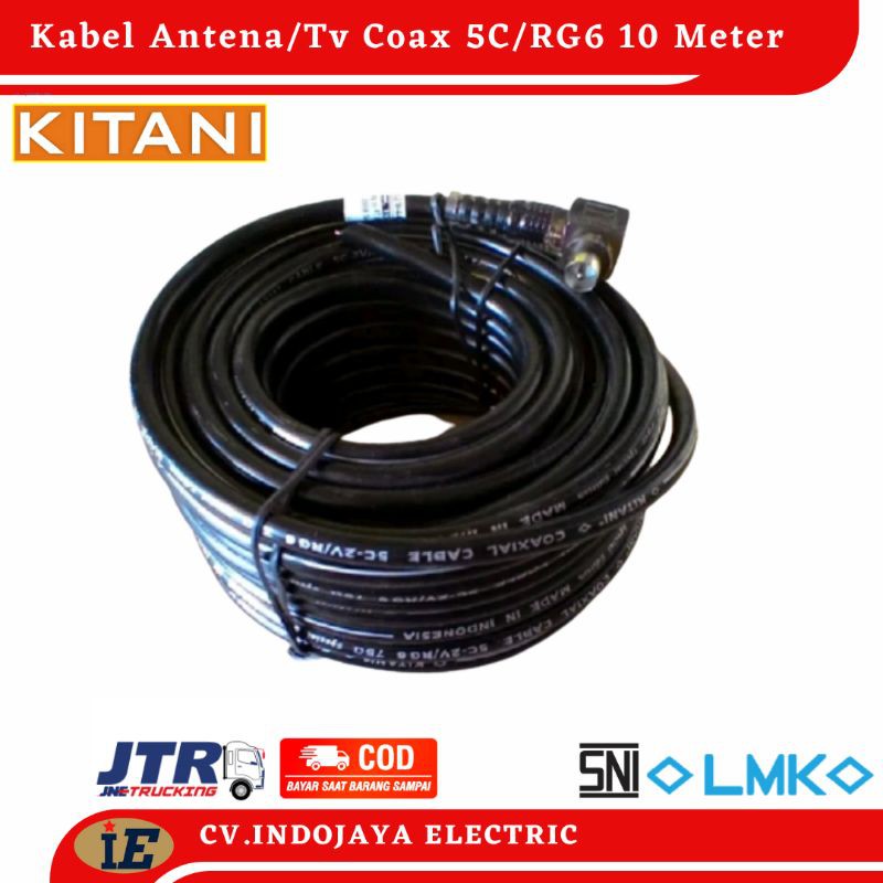 Kabel Antena Kitani Coaxial 5C Kabel Panjang 10 Meter Kabel Tv Ke Antena Kabel serabut Antena Kabel antena tanpa booster kabel antena berkualitas kabel antena murah kabel antena kabel parabola antena hd antena digital kabel antena terbaik kabel kitani