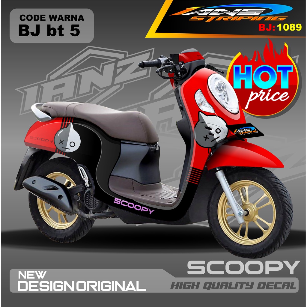 DECDAL STICKER HONDA SCOOPY FULL BODY / STICKER VARIASI SCOOPY MODEL TERBARU / STICKER ALL SCOOPY