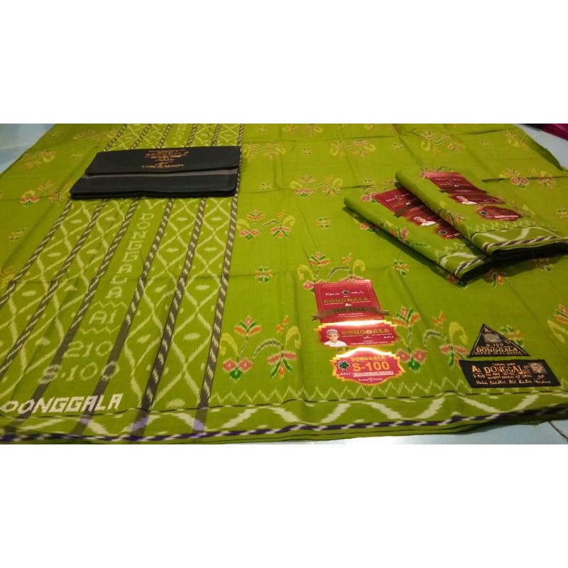 Sarung Donggala MST S100 Full Sutra Original Motif Kembang Sarung Sultan