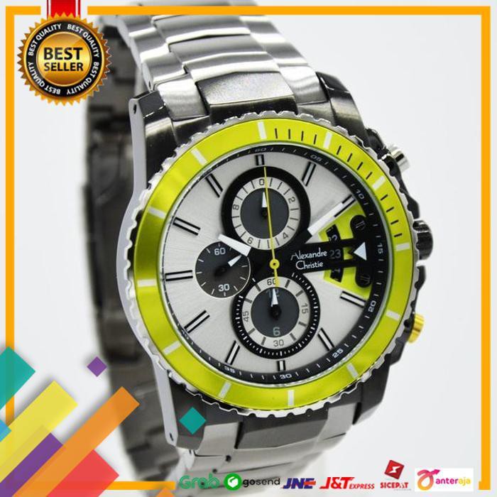 SALE.. ALEXANDRE CHRISTIE AC 6455 PRIA BLACK GREEN WHITE ORIGINAL ..TERLARIS