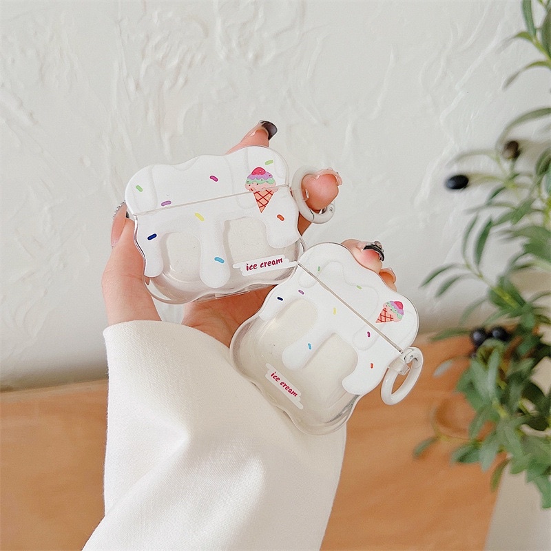 New Ice Cream Sprinkle Softcase for Airpods 1/2 Pro 3 Case Airpods Lucu