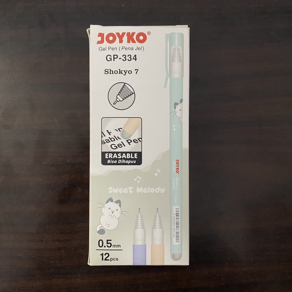 

Joyko Bolpen Gel GP-334 Shokyo 7 Erasable / Bisa Dihapus