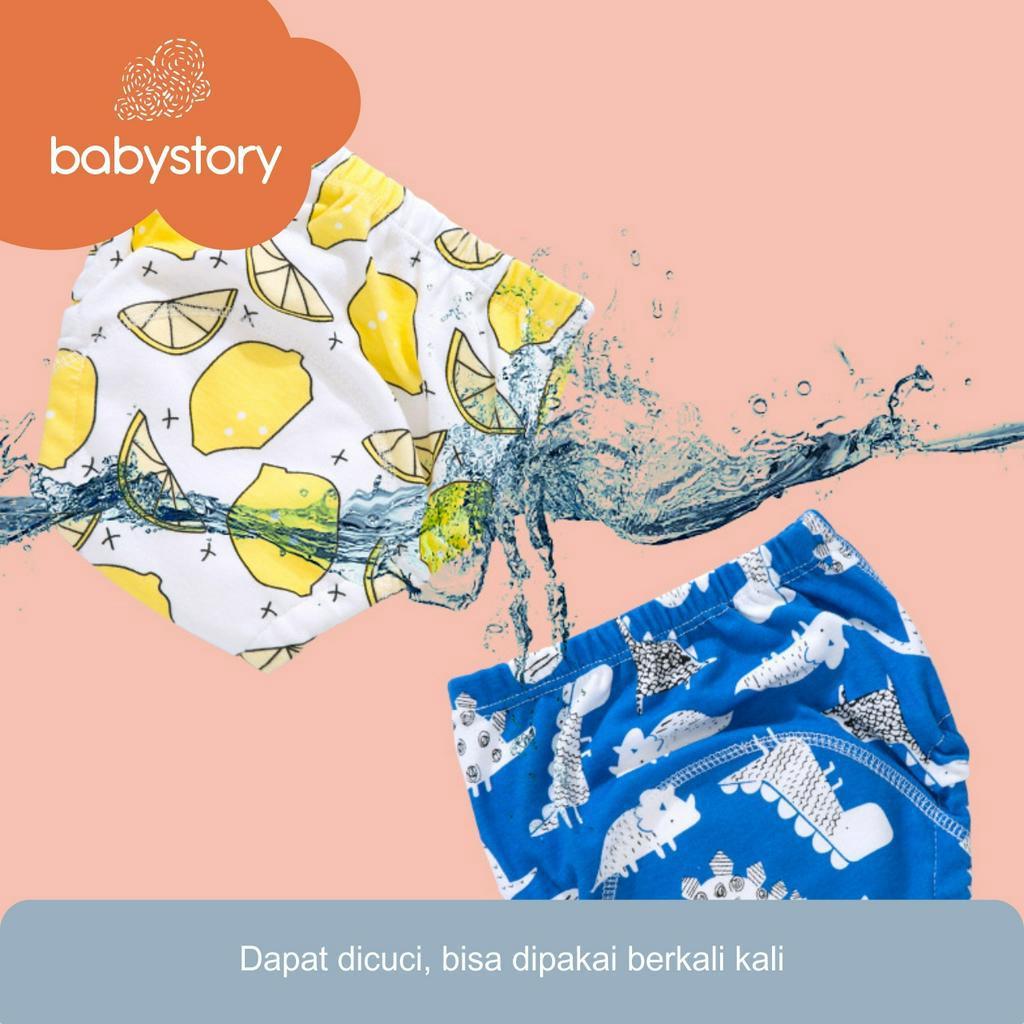 Celana Dalam tatur Popok Cloth Diaper Clodi Training Pants Pipis Bayi Anak Baby 4 layers celana dalam popok clodi training pants pipis bayi anak cloth diaper baby 4 layers celana popok kain