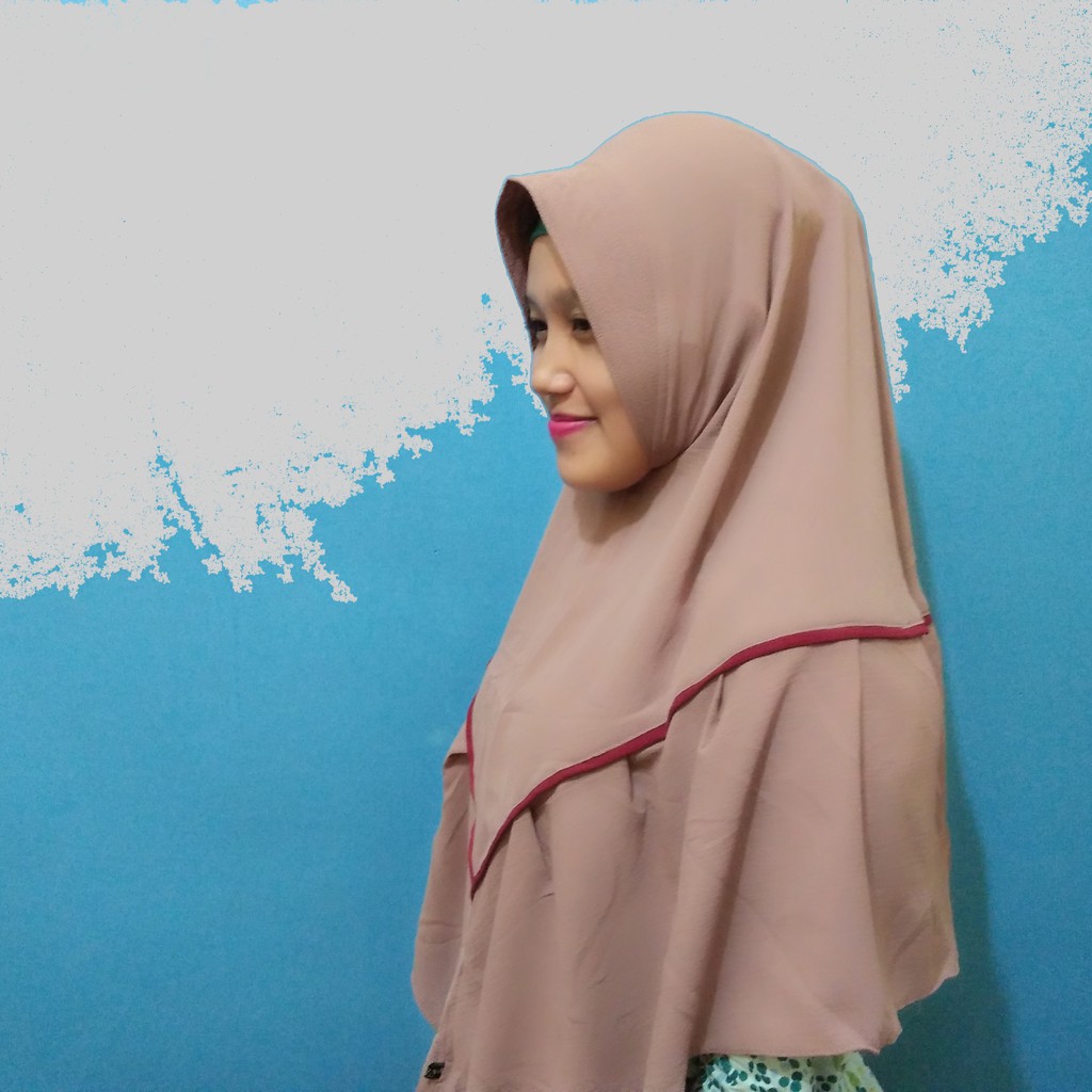 Shena Lis Rimpel - Jilbab Hijab Kerudung Khimar Instan