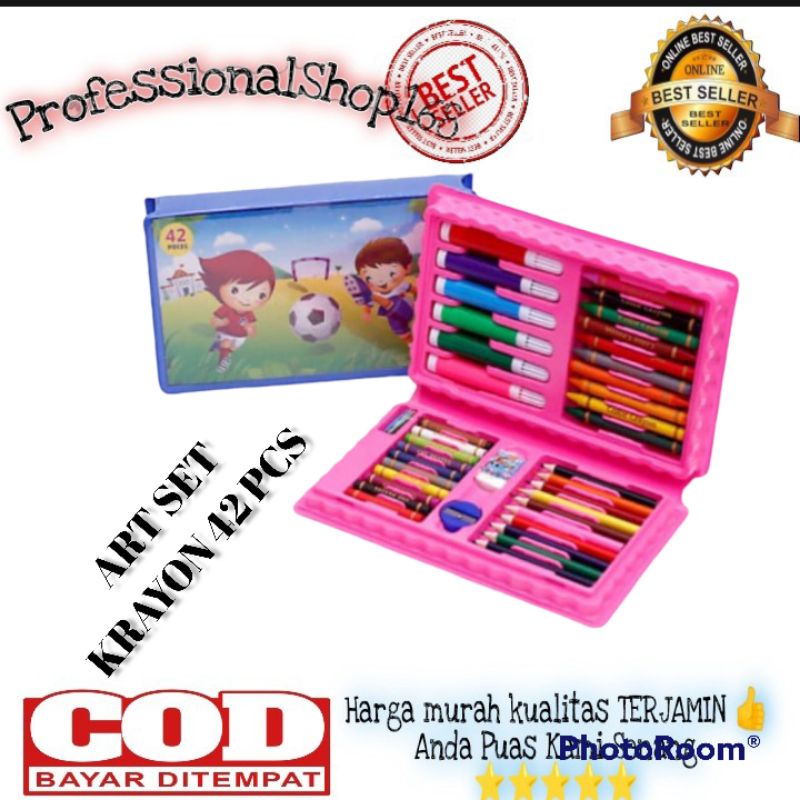

PS - Crayon Art Set Pensil Warna Warni 42 Pcs Mini / Crayon Colouring Set 42 in 1 / Gulali Books Paket Art Set 42in1 Alat menggambar dan Mewarnai Art Set 42 Pcs