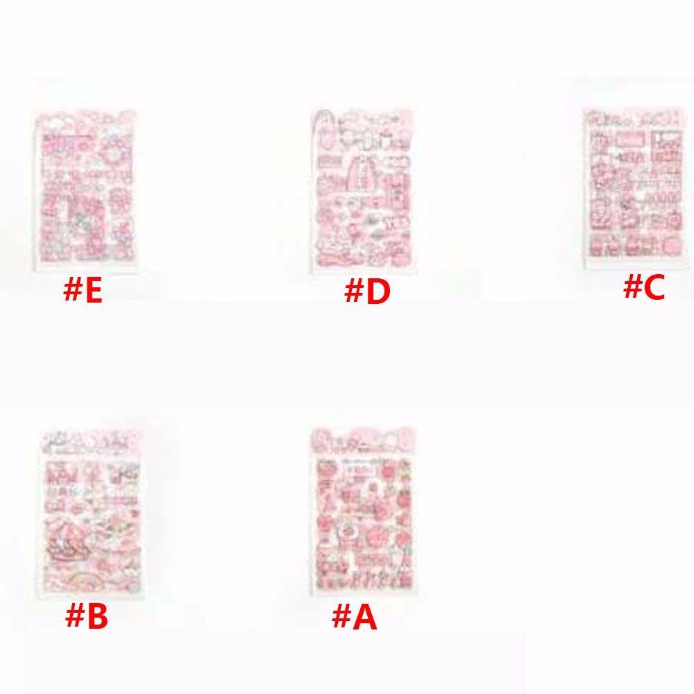 Quinton 4pcs / Pak Stiker Motif Kartun Untuk Dekorasi Buku Diary / Scrapbook DIY