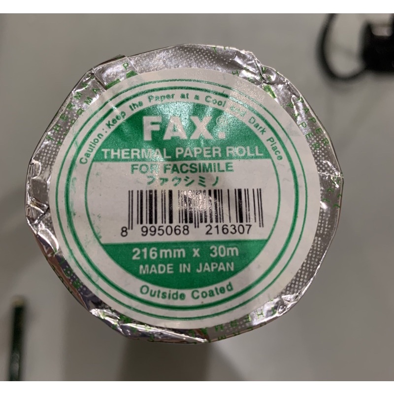 Kertas Fax - Fax (Thermal Paper Roll) 216mmx30m