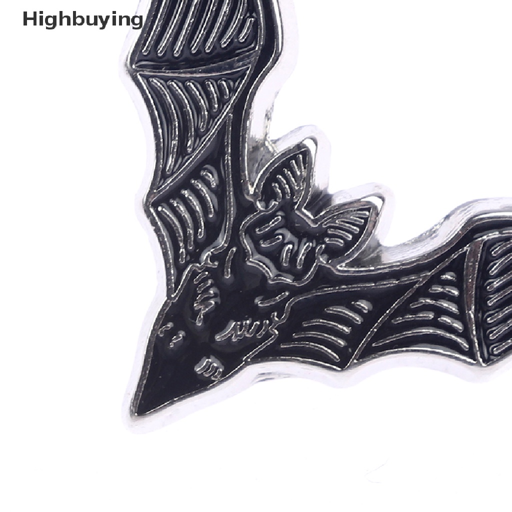 Hbid Bros Pin Enamel Desain Kelelawar Penyihir Seram Untuk Aksesoris Kerah Pakaian