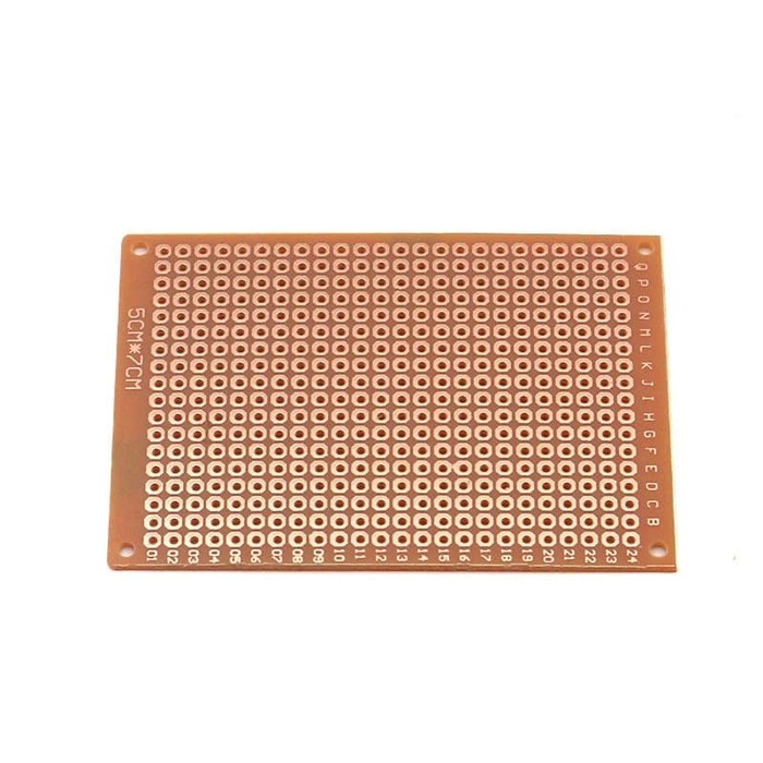 PCB Lubang 5x7cm 5x7 cm Universal Fiber Dot Matrix Matrik Arduino Prototype